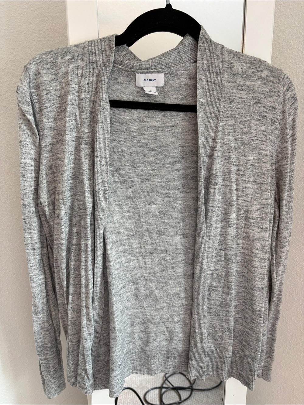 Old Navy Heather Gray Open-Front Women's Cardigan